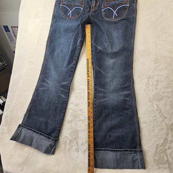 Apollo Jeans Denim Junior’s 13/14 Retro 70s Flare Color Stitch - Picture 6 of 15